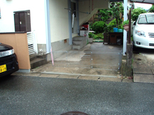 フェンス取り付け工事施工前